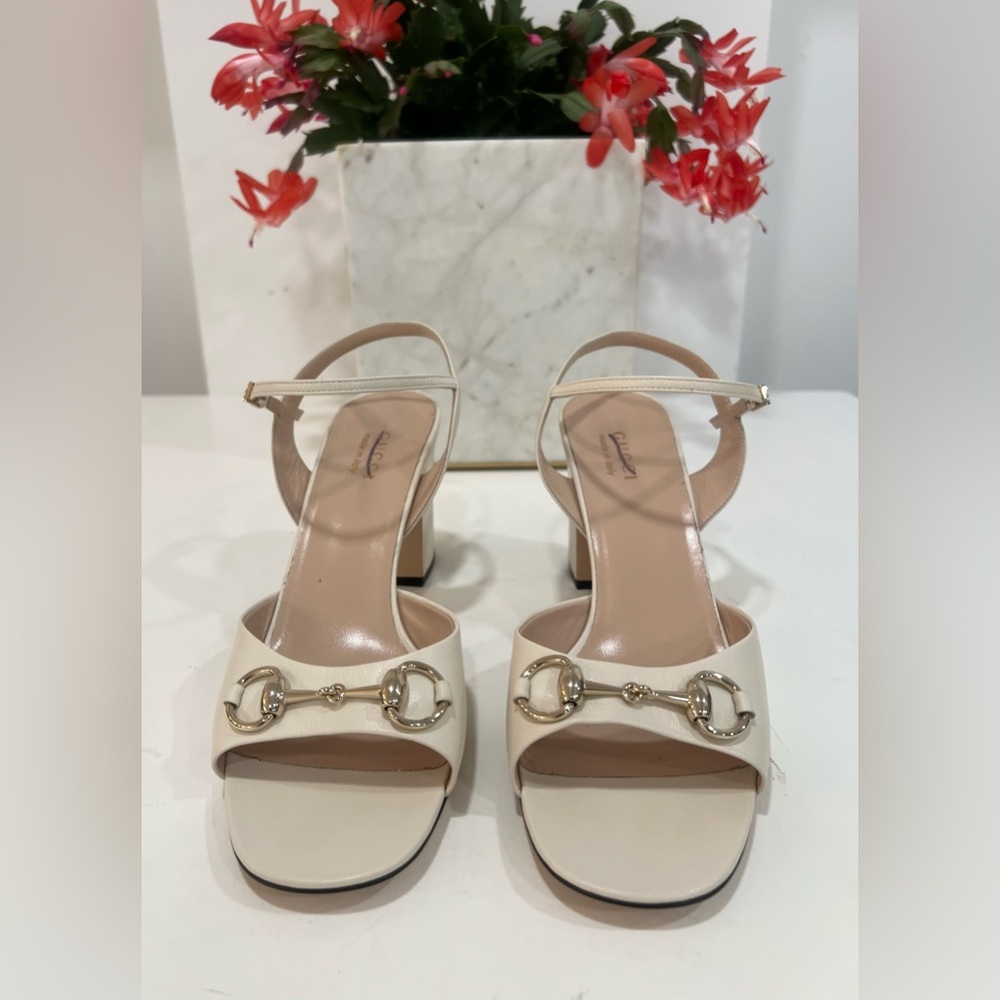 GUCCI
Lady Horsebit 75 leather sandals - Picture 2 of 10